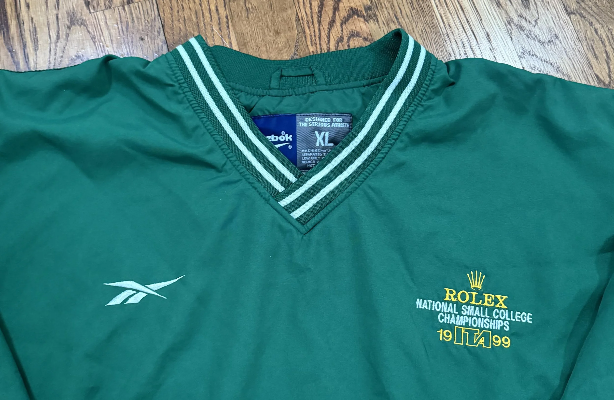 Vintage Reebok Rolex National Small College Championships 1999